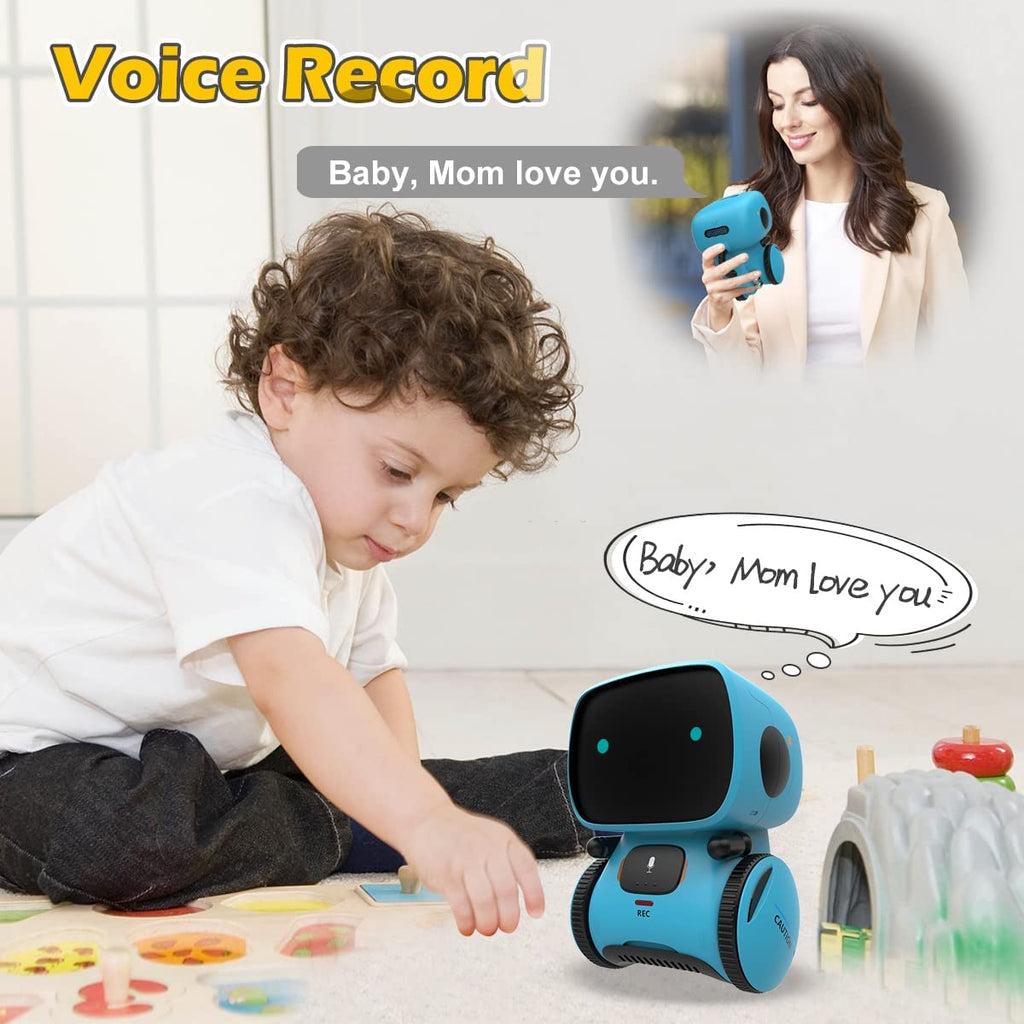 Interactive Smart Robot Toy for Children Ages 3-8 with Touch Sensor, Voice Control, Speech Recognition, Singing, Dancing, and Recording Features