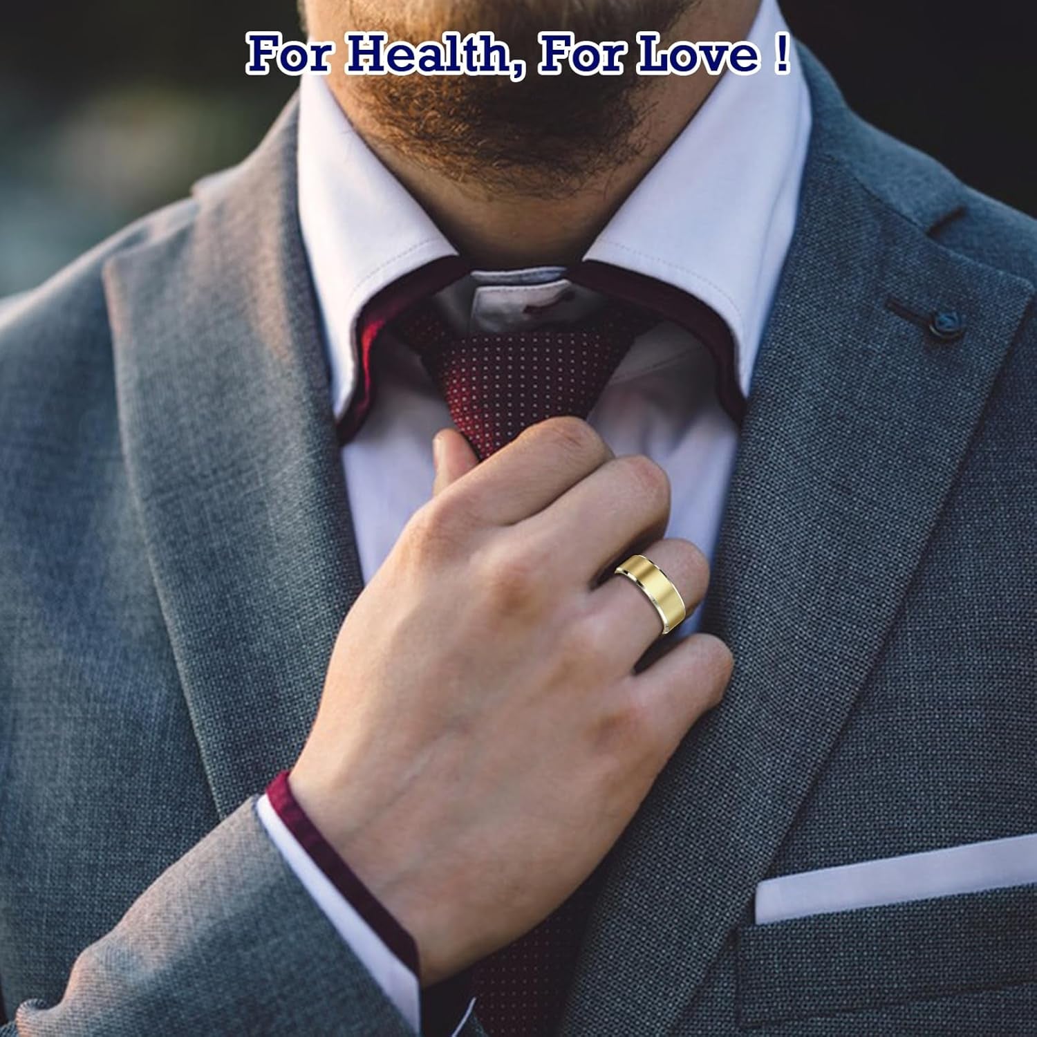 Smart Ring Health and Fitness Tracker - Waterproof Sleep and Activity Monitor with Heart Rate, Air Gestures, and 7-Day Battery Life for iOS and Android (Light Gold, Size 12)