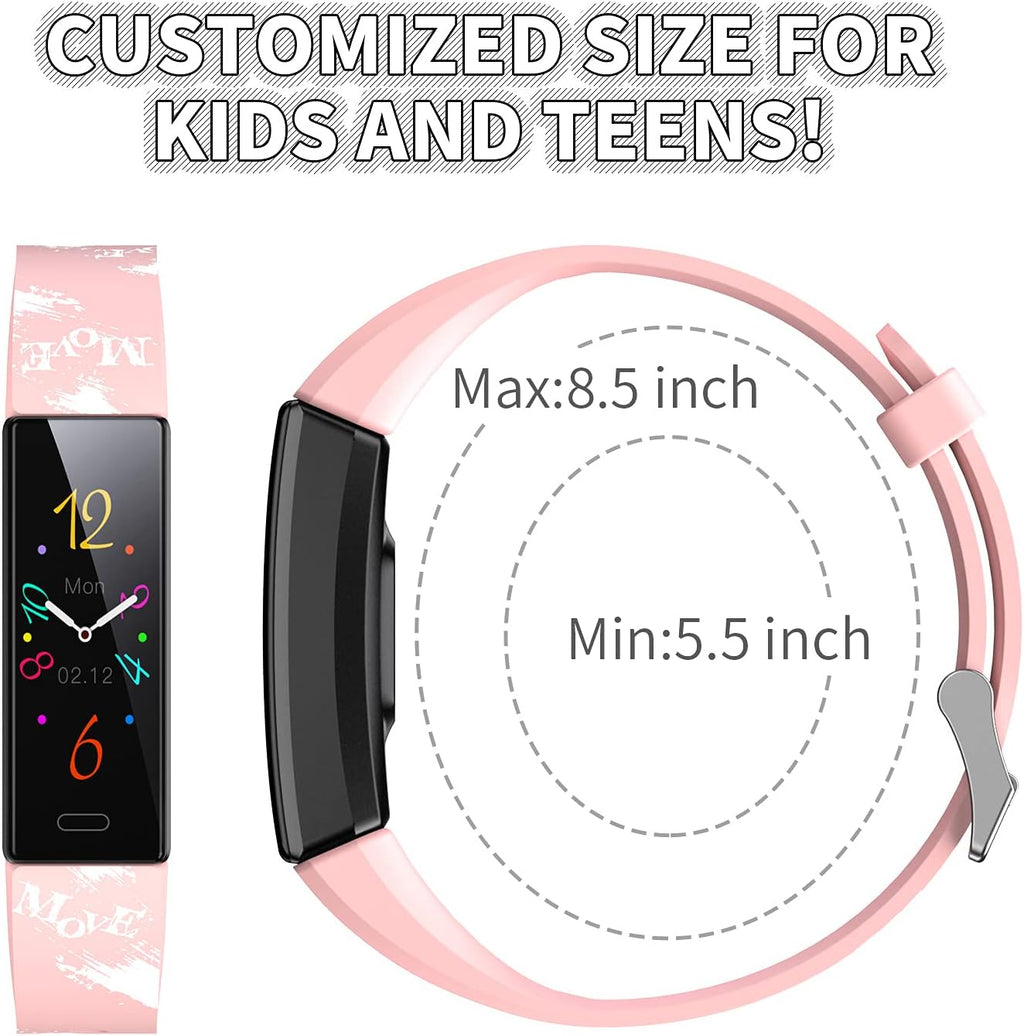 Children's Fitness Tracker Watch, Activity Monitoring Smartwatch with Pedometer, Stopwatch, IP68 Waterproof Design, 11 Sports Modes for Ages 6-16