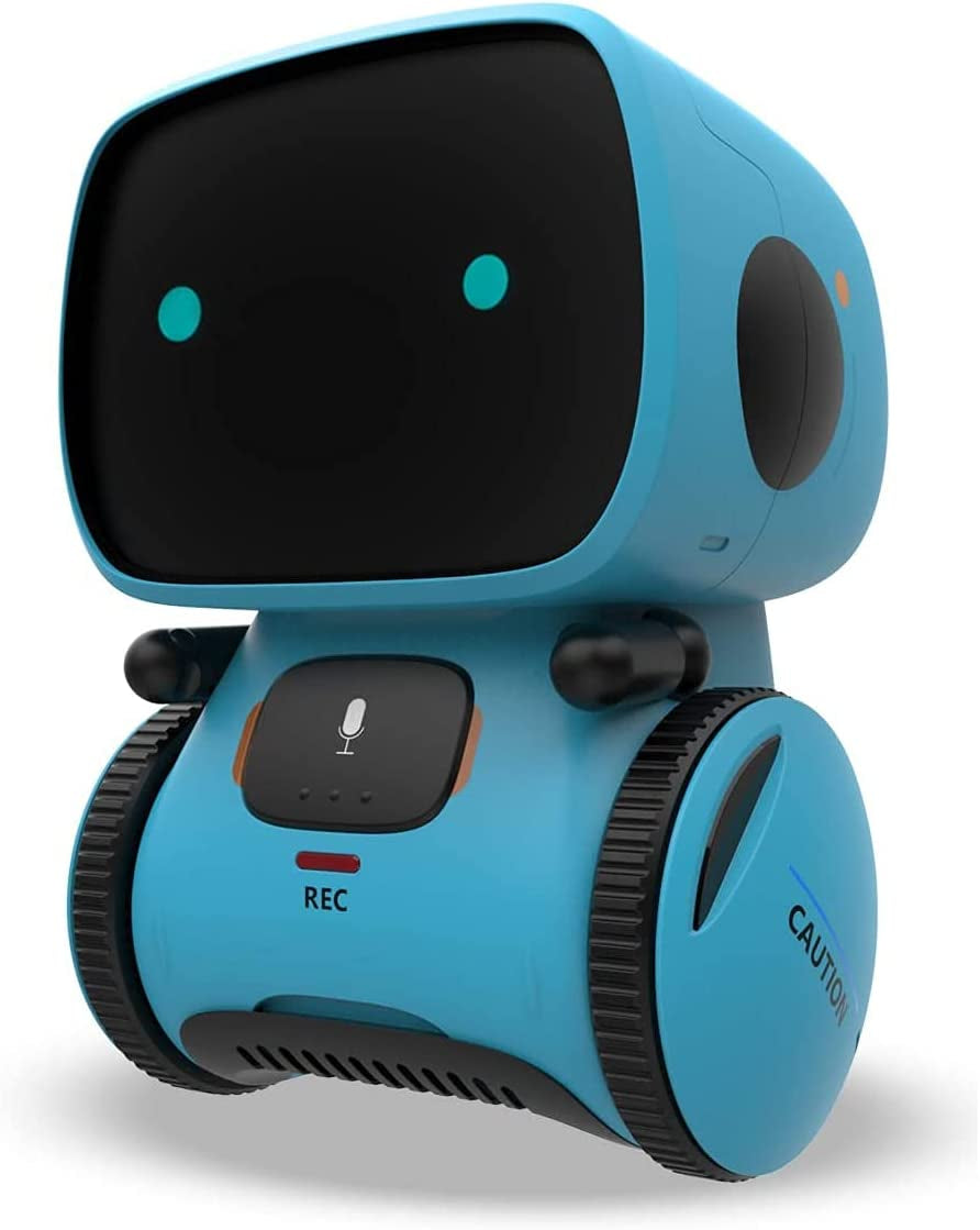 Interactive Smart Robot Toy for Children Ages 3-8 with Touch Sensor, Voice Control, Speech Recognition, Singing, Dancing, and Recording Features